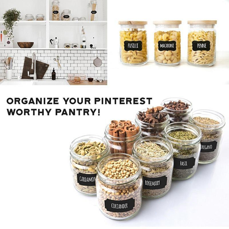 ❧K&K☙ Set 10 nhãn dán chai lọ ghi/ xóa được dùng cho nhà bếp