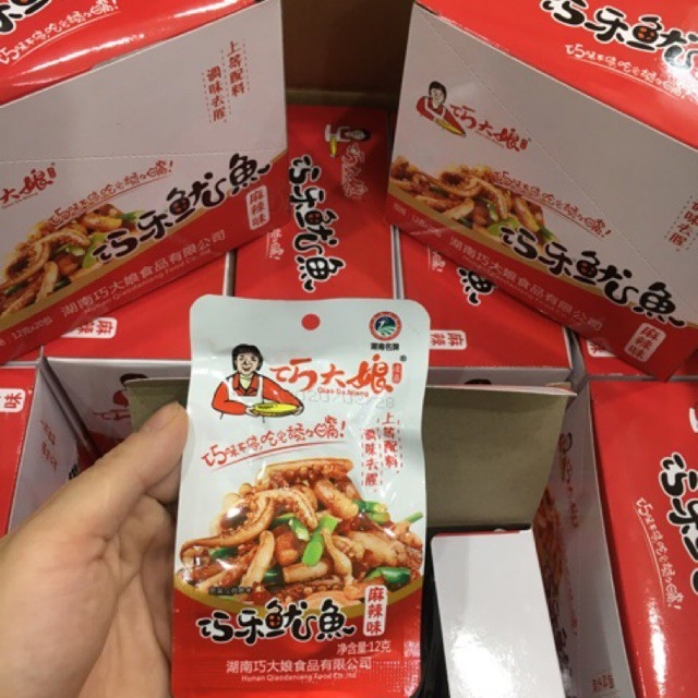 Râu mực xào cay Tứ Xuyên gói 12g - Đồ ăn vặt