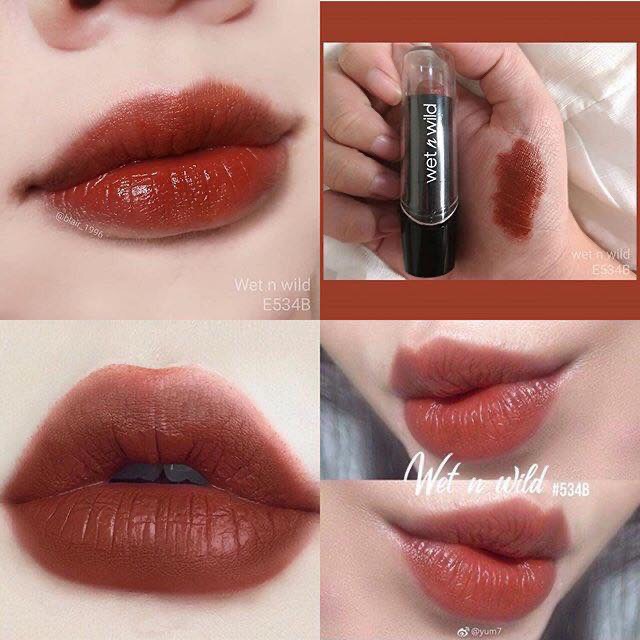 [HCM]Son Wet n Wild Silk Finish Lipstick - Mink Brown 534B (bill Mỹ)