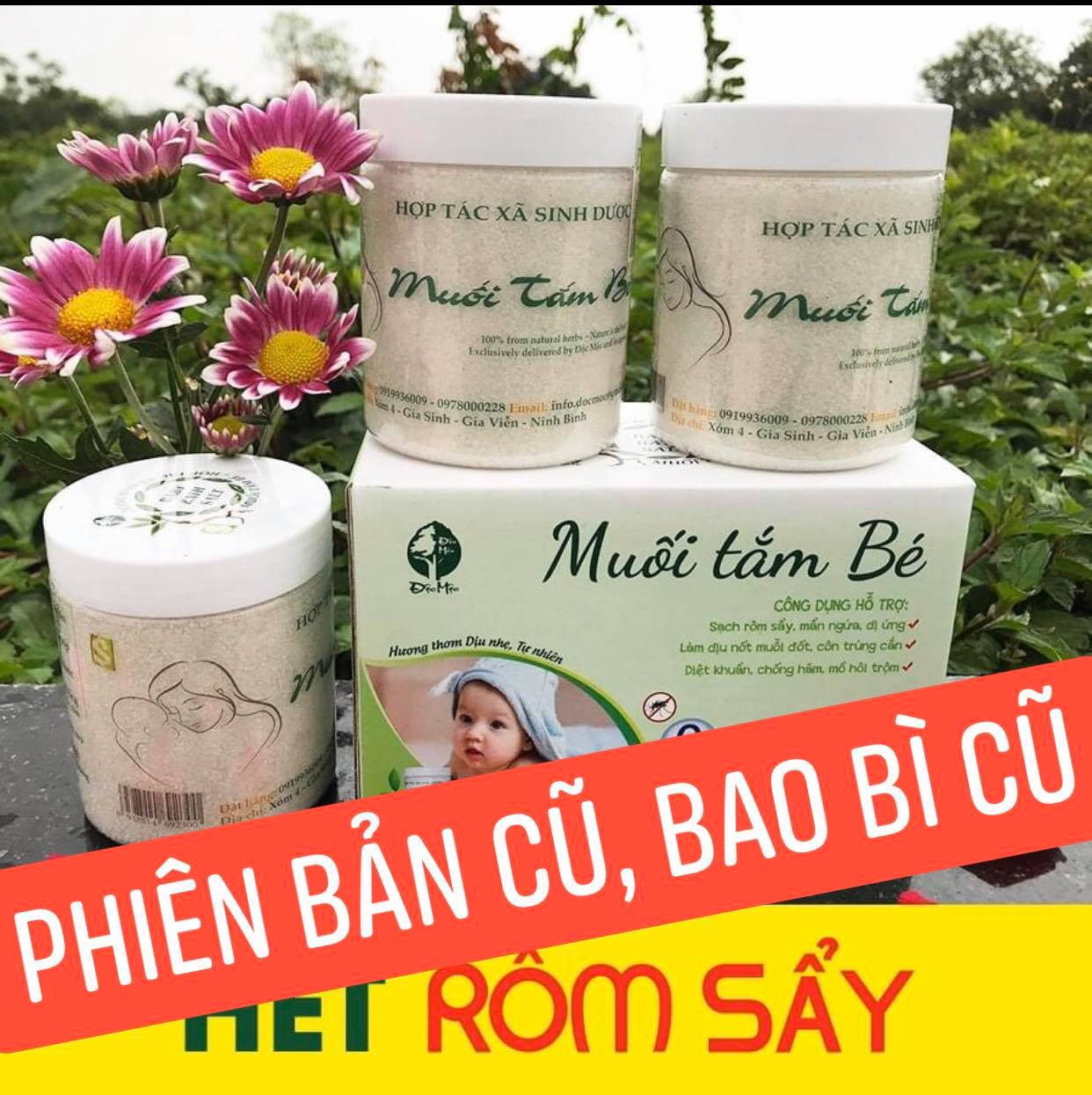 Muối tắm bé tâm dược thảo 200g - muối tắm thảo dược htx sinh dược 100% tự nhiên an toàn cho bé