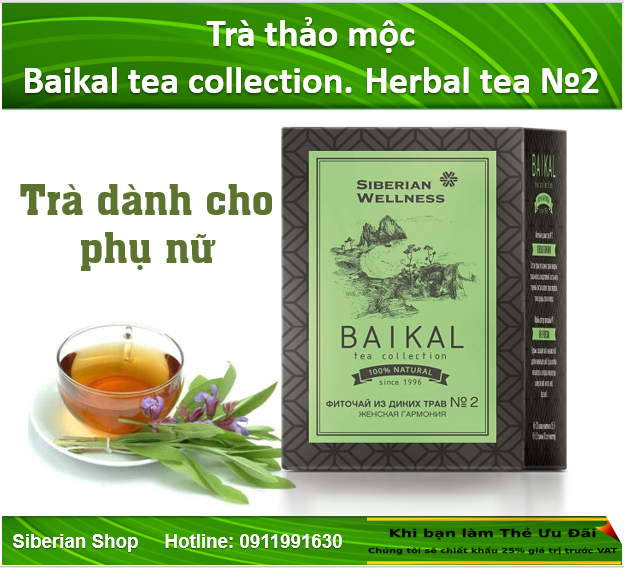 Trà thảo mộc Baikal tea collection. Herbal tea №2