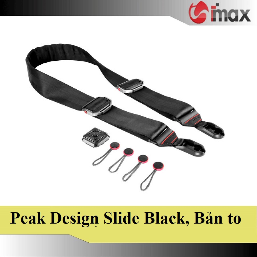 Dây máy ảnh Thao tác nhanh Peak Design Slide Black, Bản to 4.5cm cho máy DSLR