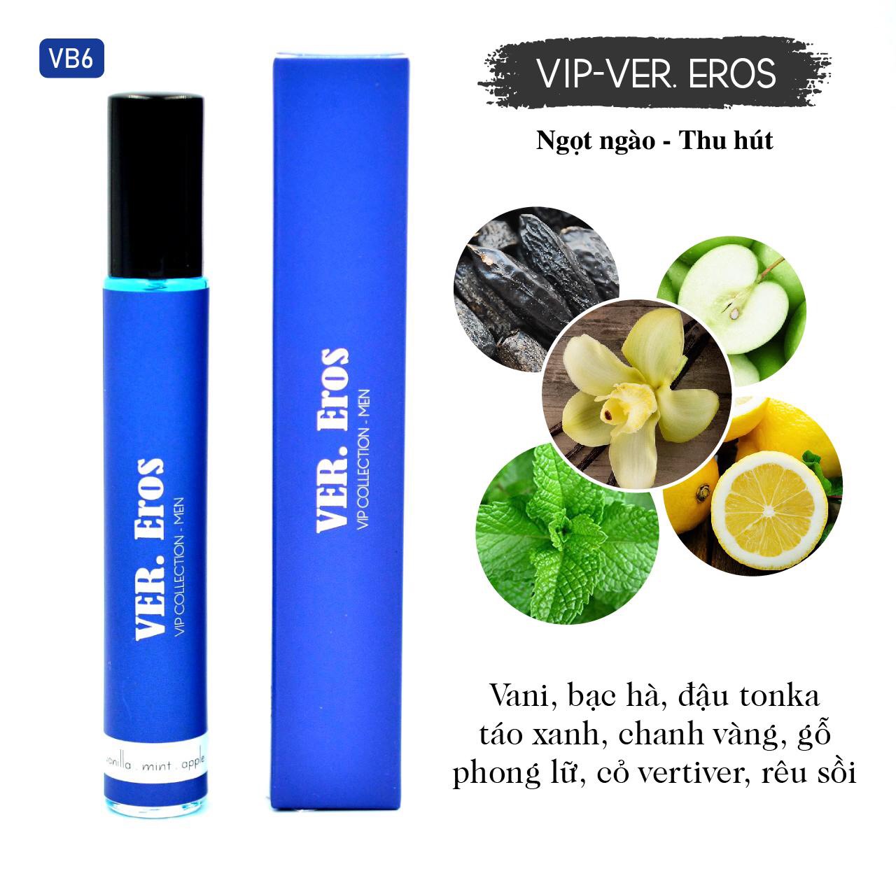 Tinh Dầu Nước Hoa nam Ver. Eros 12ml. Chai dạng lăn/ dạng xịt