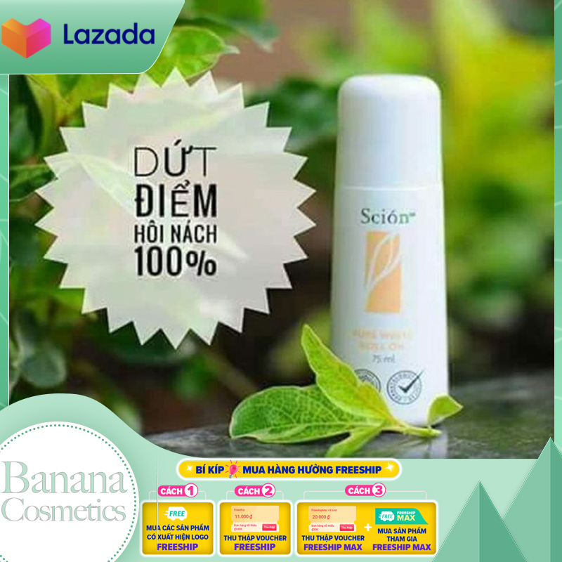 [HCM]Lăn khử mùi Scion Nuskin ngăn mùi hôi nách không làm ố quần áo làm sáng vùng da dưới cánh tay khô thoáng tức thì hương thơm nhẹ dịu-75g