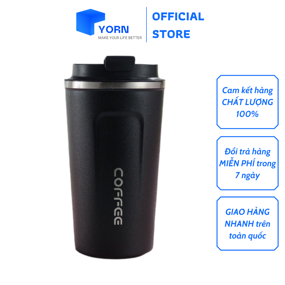 Cốc giữ nhiệt, ly giữ nhiệt Coffee Holic inox 304  giữ nhiệt từ 8-10h dung tích 380ml-510ml