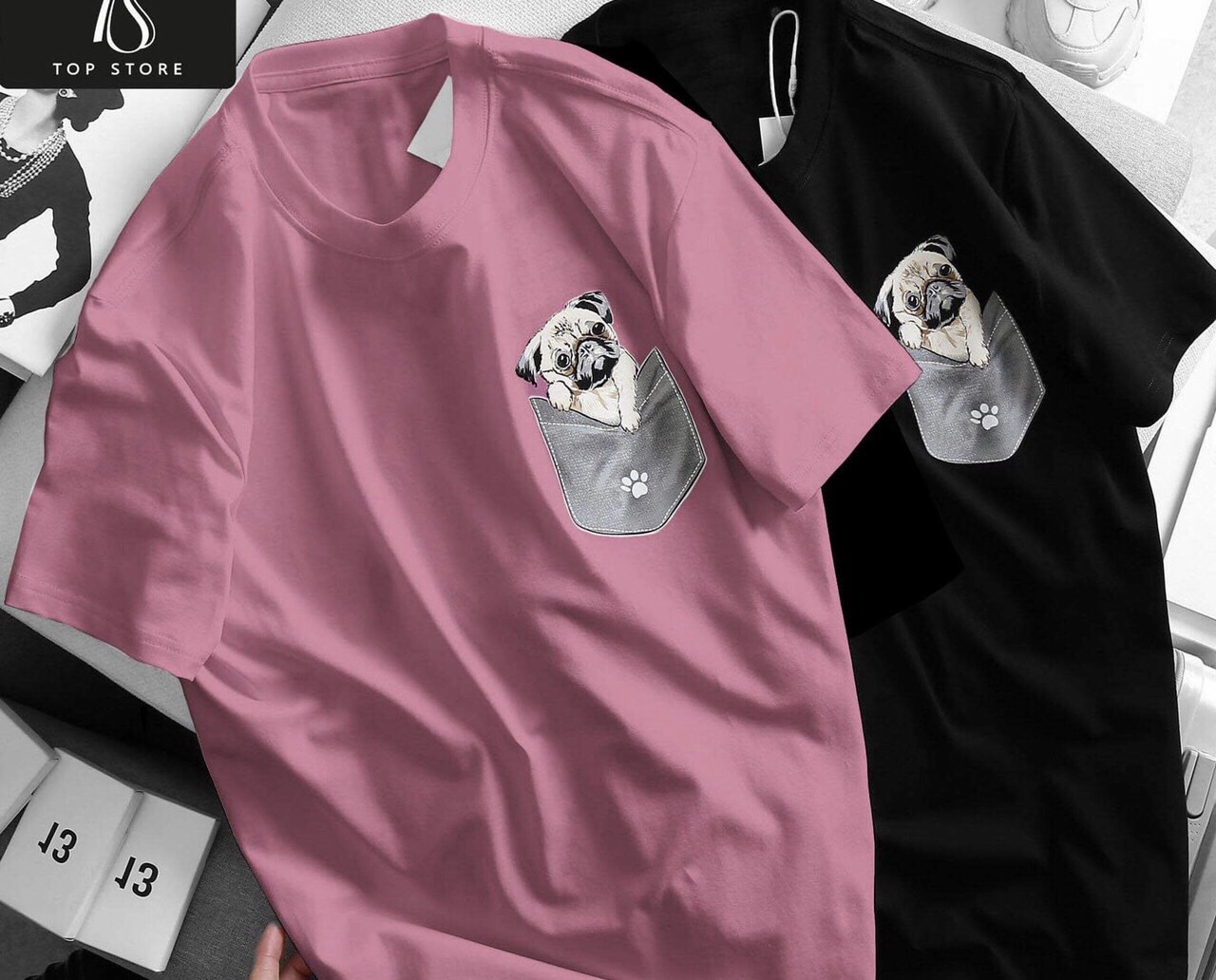 Áo thun tay lỡ form rộng unisex