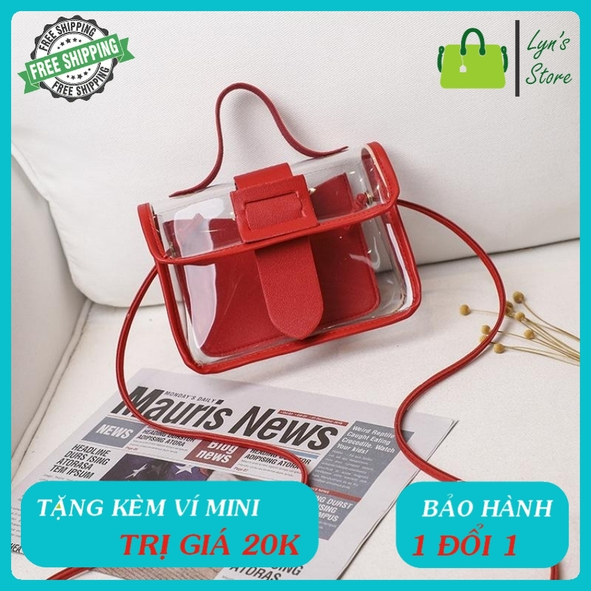 Túi xách Nữ -  TẶNG KÈM VÍ MINI CẦM TAY TRỊ GIÁ 20K - Phong Cách Hàn Quốc - Da cao cấp không bong tróc , Không phai màu theo thời gian (4 Màu ) -  Lyn Fashion - LYN12