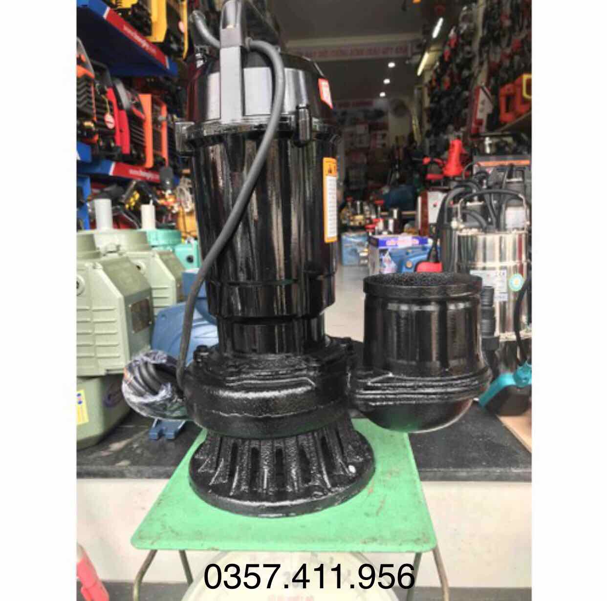 bơm tõm bơm thả chìm hút bùn 2200w máy bơm chìm - huy việt 2200w)