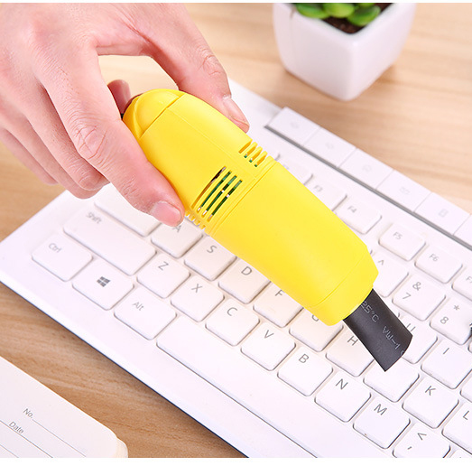 Máy hút bụi mini cầm tay, hút bụi bàn phím laptop, máy tính, vi mạch, khe cửa, quạt, cổng sạc USB - FUNNY TIMES