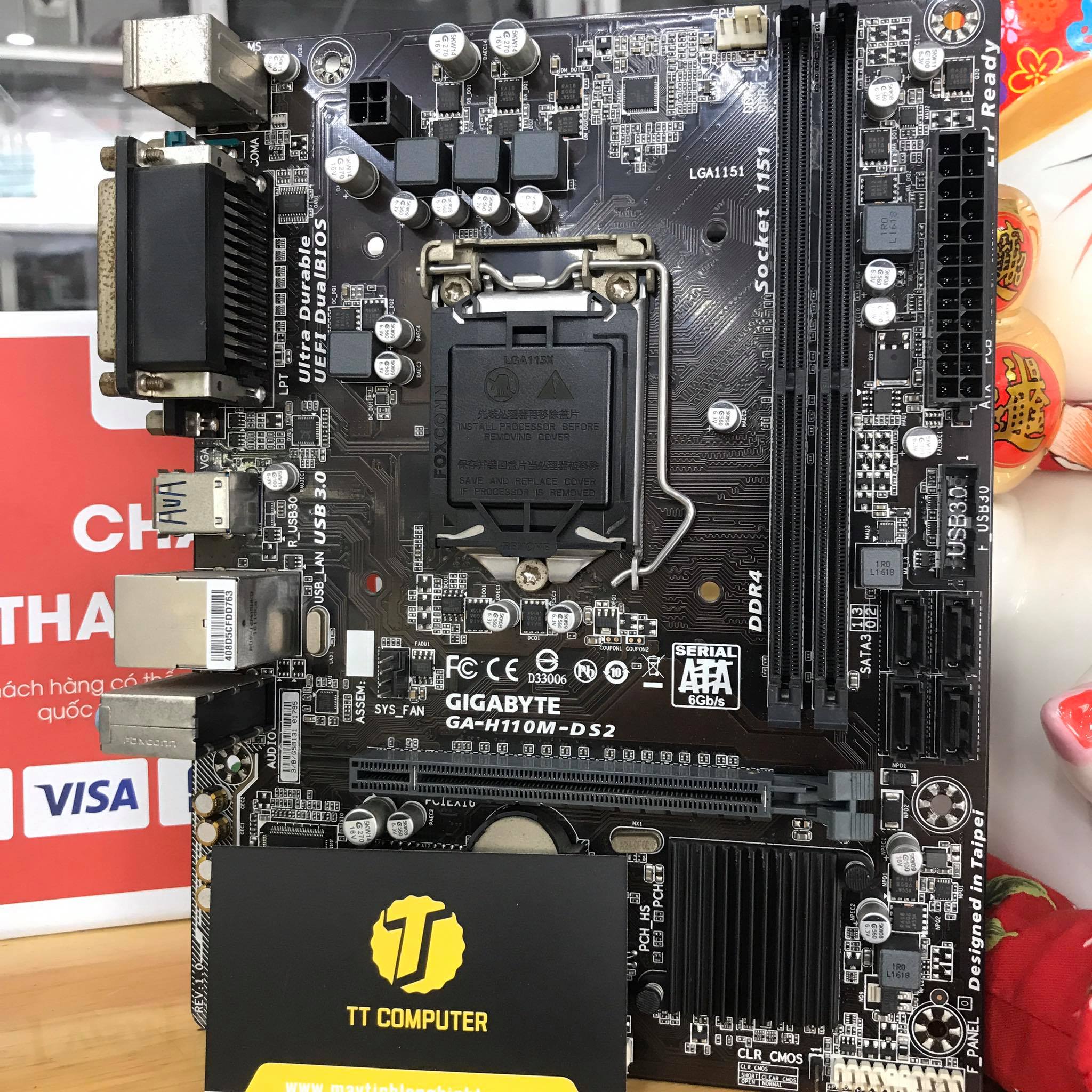 Main gigabyte h110m ds2 socket 1151 giá rẻ cho game thủ nâng cấp