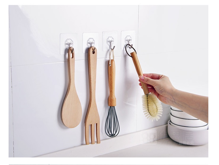 Combo 10 móc dán tường chịu lực/10 móc dính tường cường lực/10 móc dính tường trong suốt