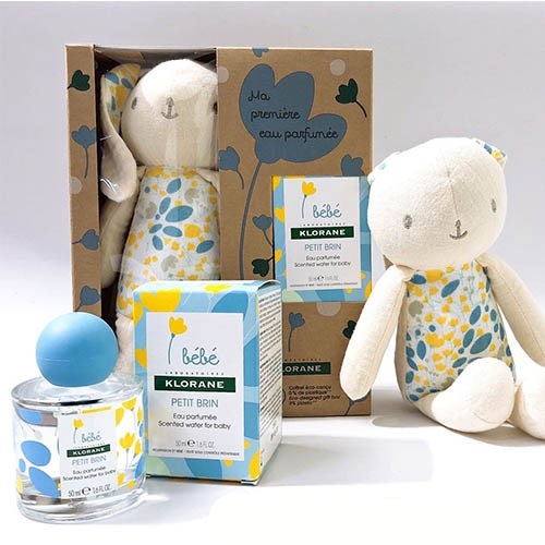 Set Nước Hoa Cho Bé Klorane Bebe Petit Brin 50ml (Tặng kèm thỏ bông siêu cute)