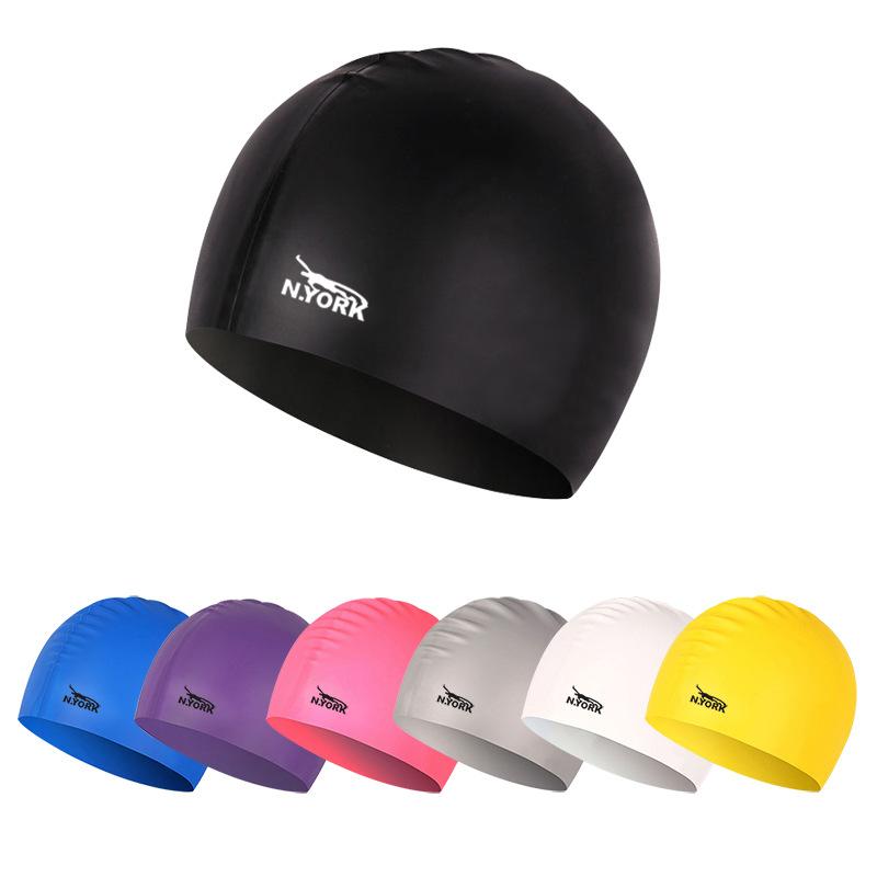 Mũ bơi nam nữ bằng silicon thời trang, chất liệu mềm mại, bền đẹp, giúp tóc không rối, gọn gàng khi bơi