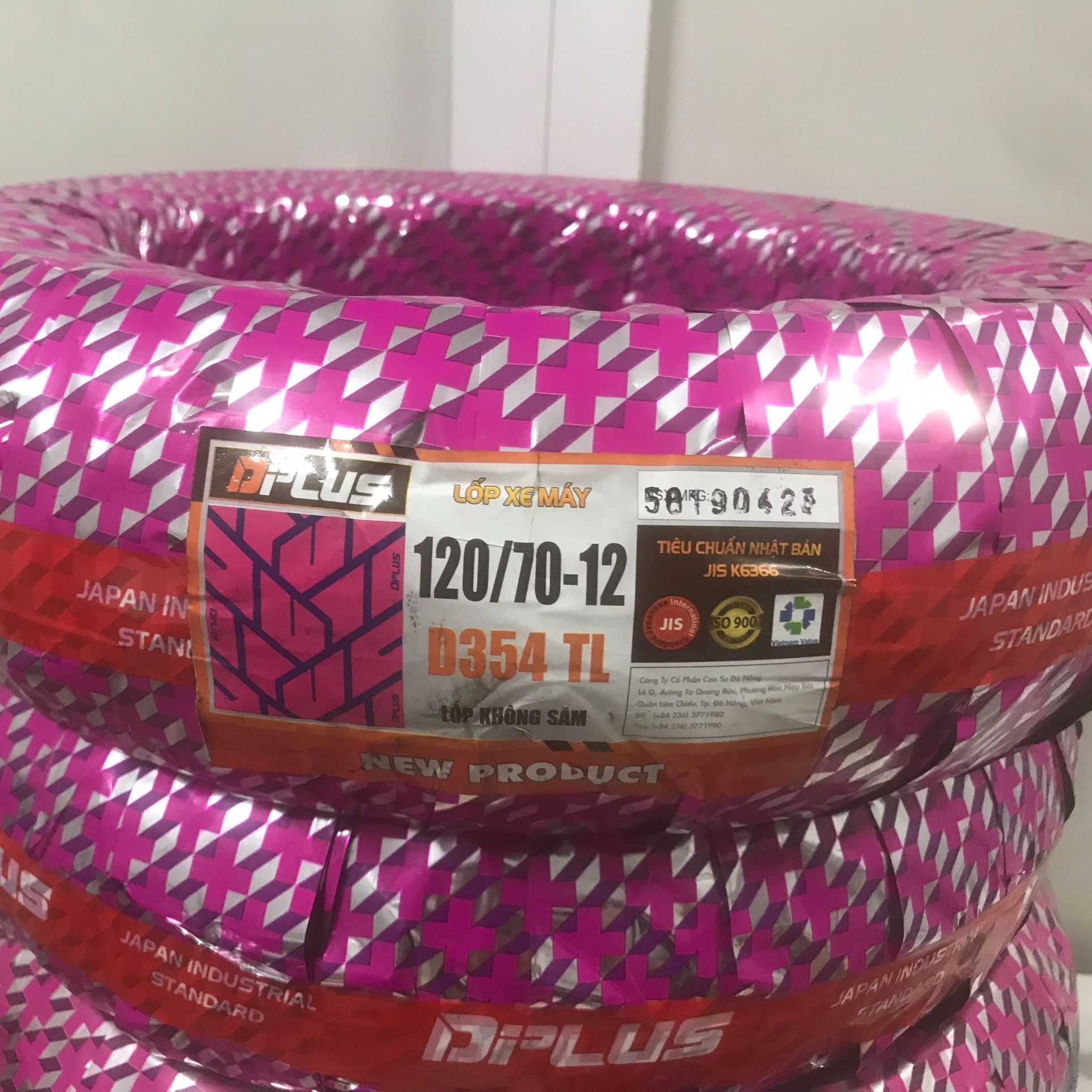 Lốp xe máy dplus 120/70-12 vỏ sau grande, msx 125, vespa primavera, vespa không ruột