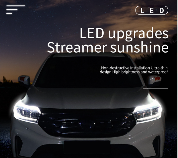 Bộ 2 dây đèn led mí xe hơi đèn chờ - kết hợp xi nhan