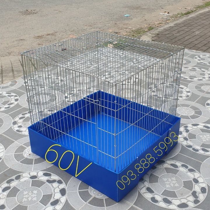 LỒNG 60V NAN KHÍT KÈM KHAY NHỰA - Nuôi úm gà con, gà tre, chống chuột