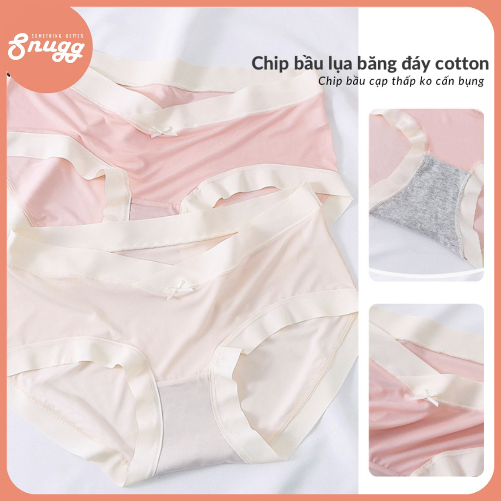 Quần lót bầu Skin Fusion Spandex mịn lụa mỏng tang siêu dai, đáy cotton thấm thoáng Snugg SNU2189