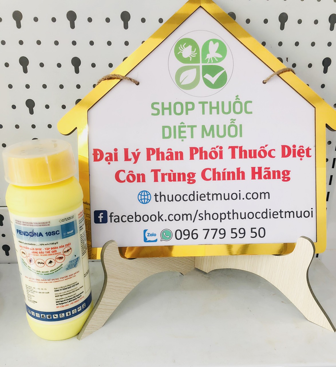 Thuốc diệt muỗi, diệt kiến, diệt gián không mùi, tồn lưu cực lâu Fendona 10SC - Chai 1 Lít