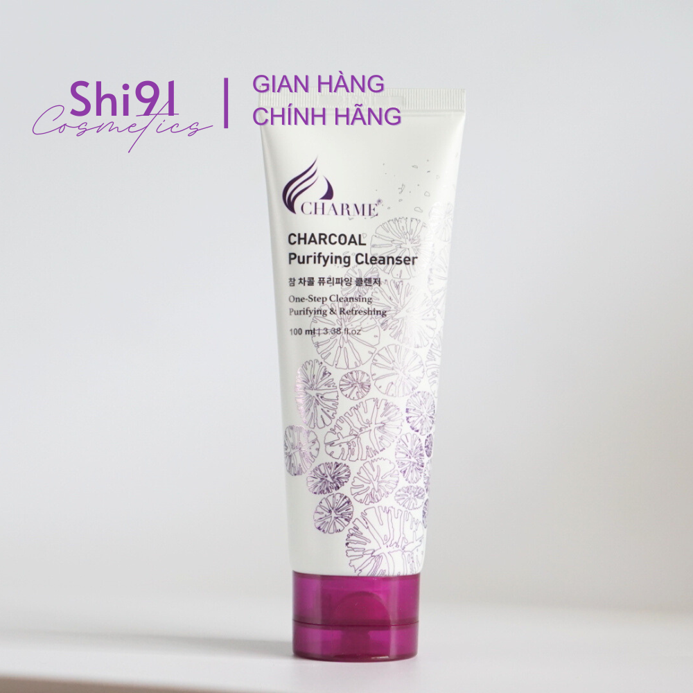 Sữa rửa mặt charcoal charme111 than hoạt tính hàn quốc