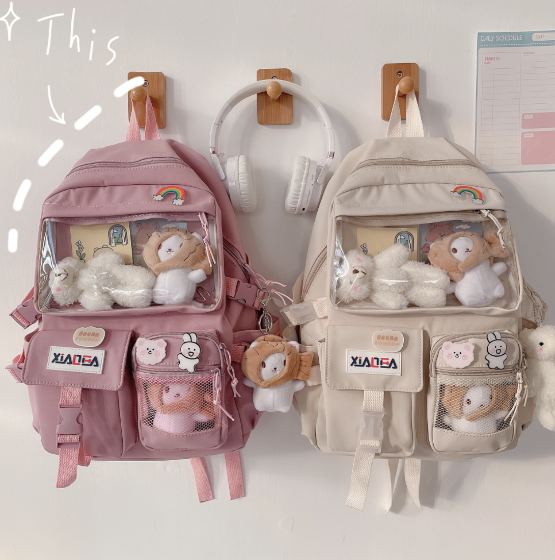 BALO THỜI TRANG NAM NỮ NGĂN MICA TRONG SUỐT PHỐI LƯỚI