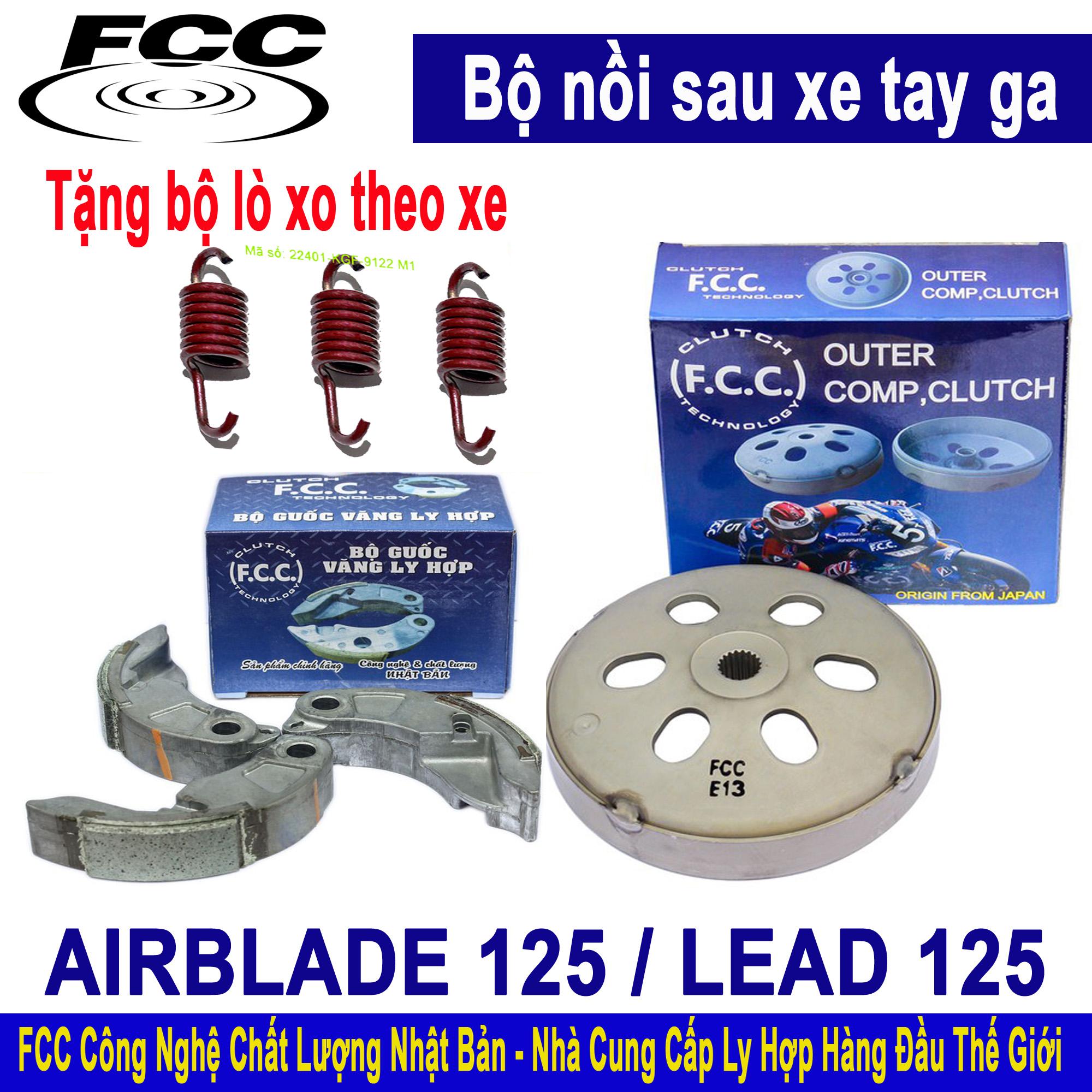 Bộ nồi sau airblade 125 / lead 125 - tặng bộ lò xo chống rung đầu xe