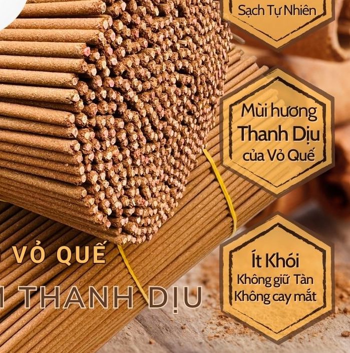1,5kg ; 1kg ; 280g nhang QUẾ huế SẠCH ( THƠM DỊU NHẸ ÍT KHÓI không hóa chất ,  cao 34 cm loại 1 )