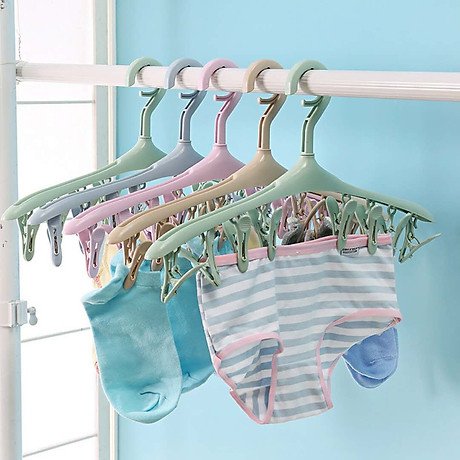 Combo 2 móc phơi quần áo tất móc 8 kẹp tất quần áo đồ sơ sinh cho bé đa năng - hàng loại 1 - móc phơi quần áo tất móc 8 kẹp tất quần áo đồ sơ sinh cho bé đa năng- hạn chế thất lạc các vật dụng