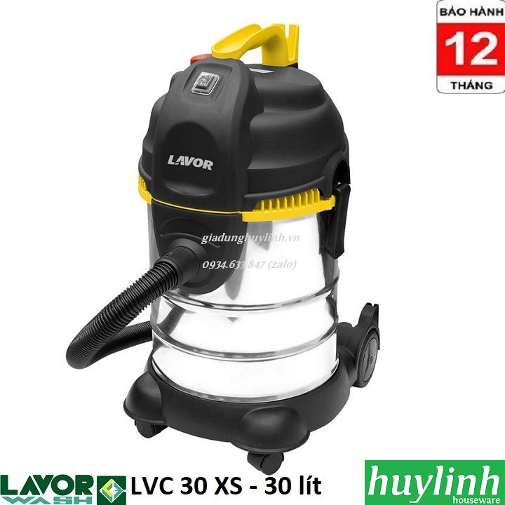 Máy hút bụi khô và ướt lavor lvc 30 xs - 30 lít