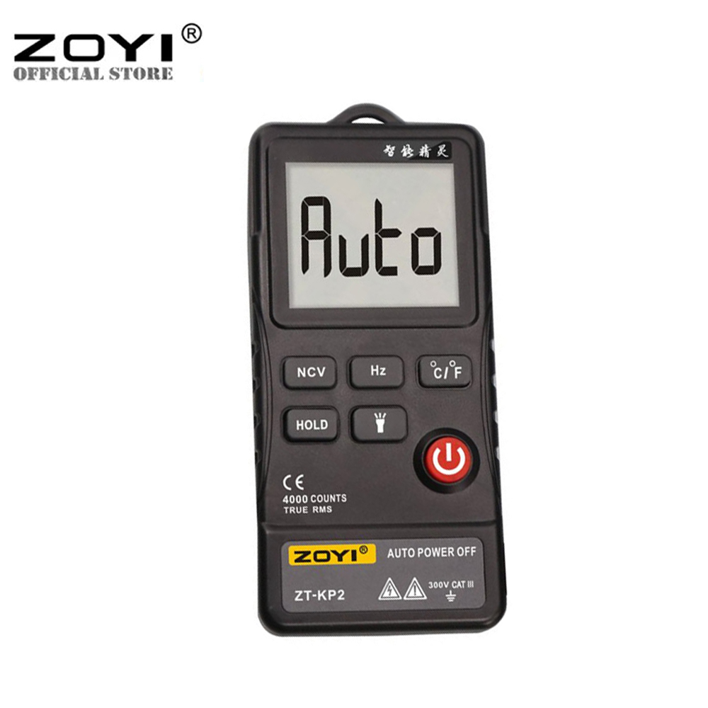 Đồng Hồ Vạn Năng Mini ZT-KP2 Đồng Hồ Đo Điện Với Thiết Kế Nhỏ Gọn Dùng Đa Chức Năng Như Đo Điện Áp, Dòng Điện AC/DC, Đo Tự Điện, Diode, Tần Số, Nhiệt Độ, - Hàng Chính Hãng
