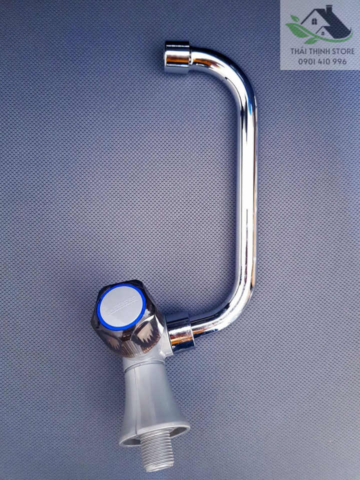 Vòi rửa chén ấm tường tay vặn ống Inox WT0010 WATERTEC MALAYSIA - Thái Thịnh Store