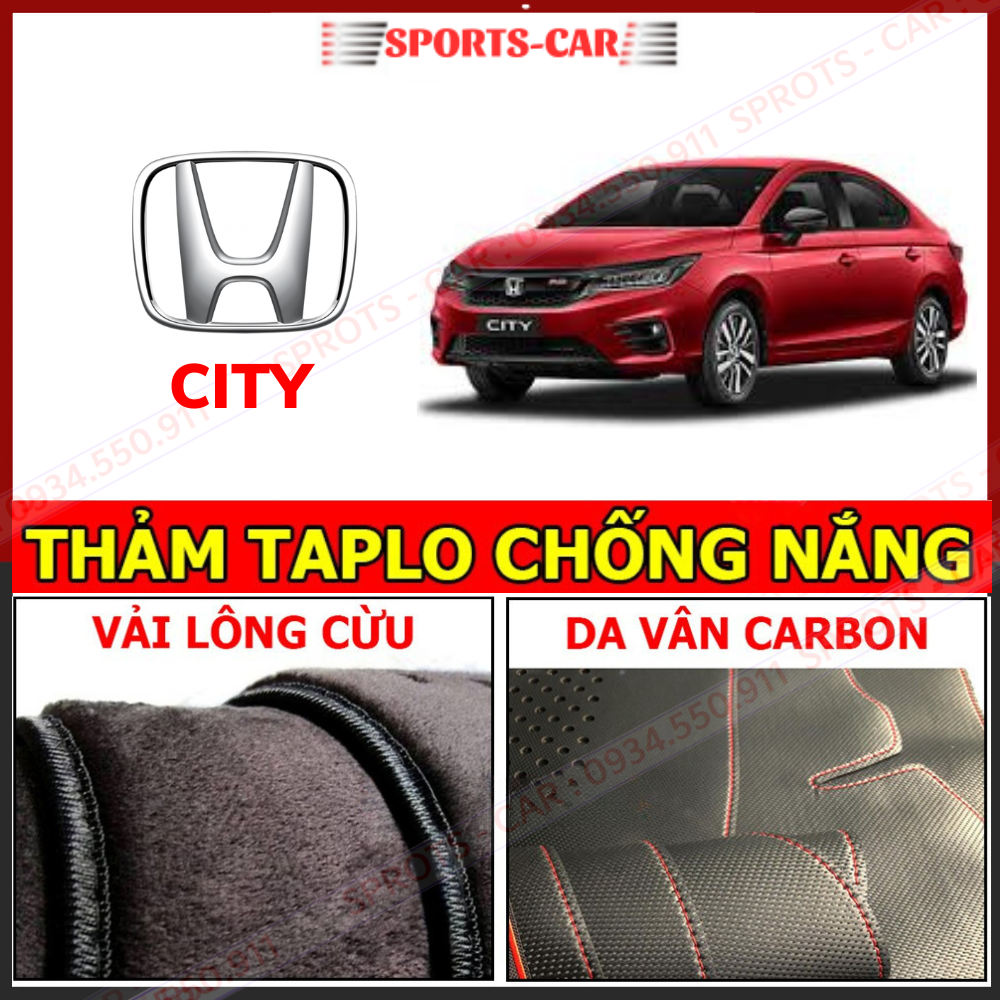 Thảm phủ taplo xe honda city 2015-2023 cao cấp