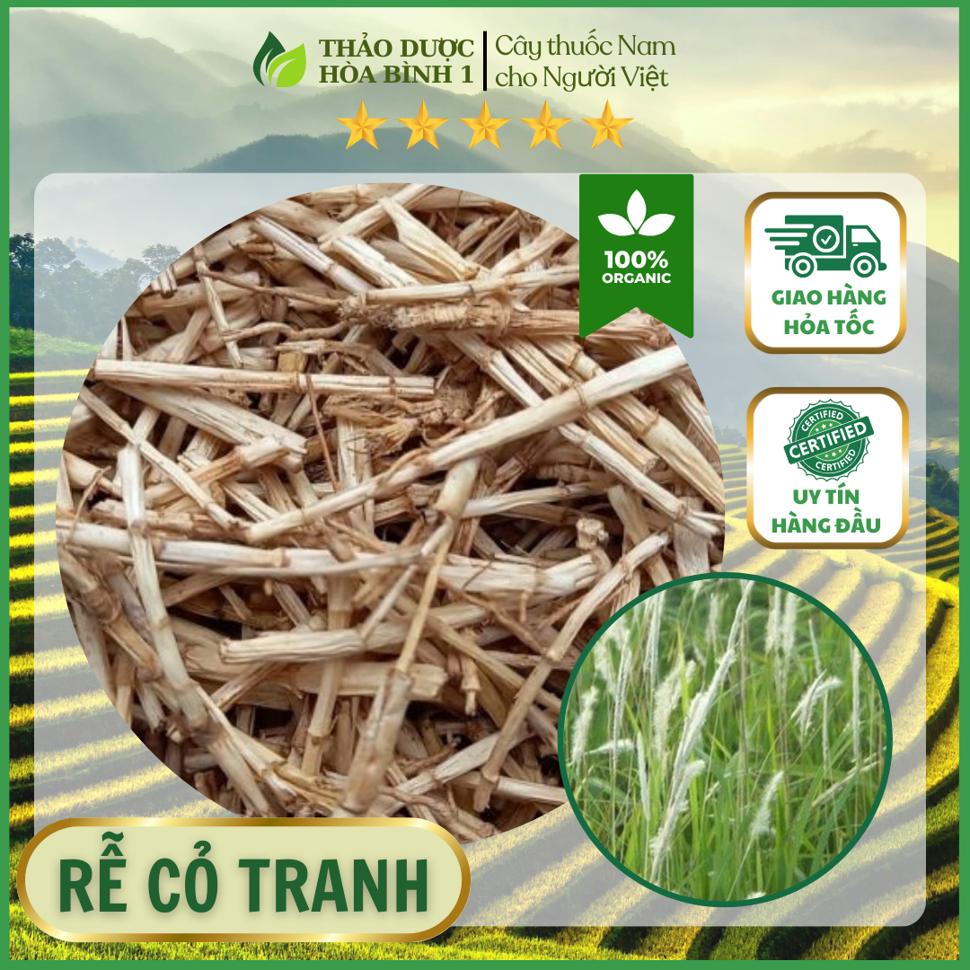Rễ cỏ tranh khô thơm sạch.500gr