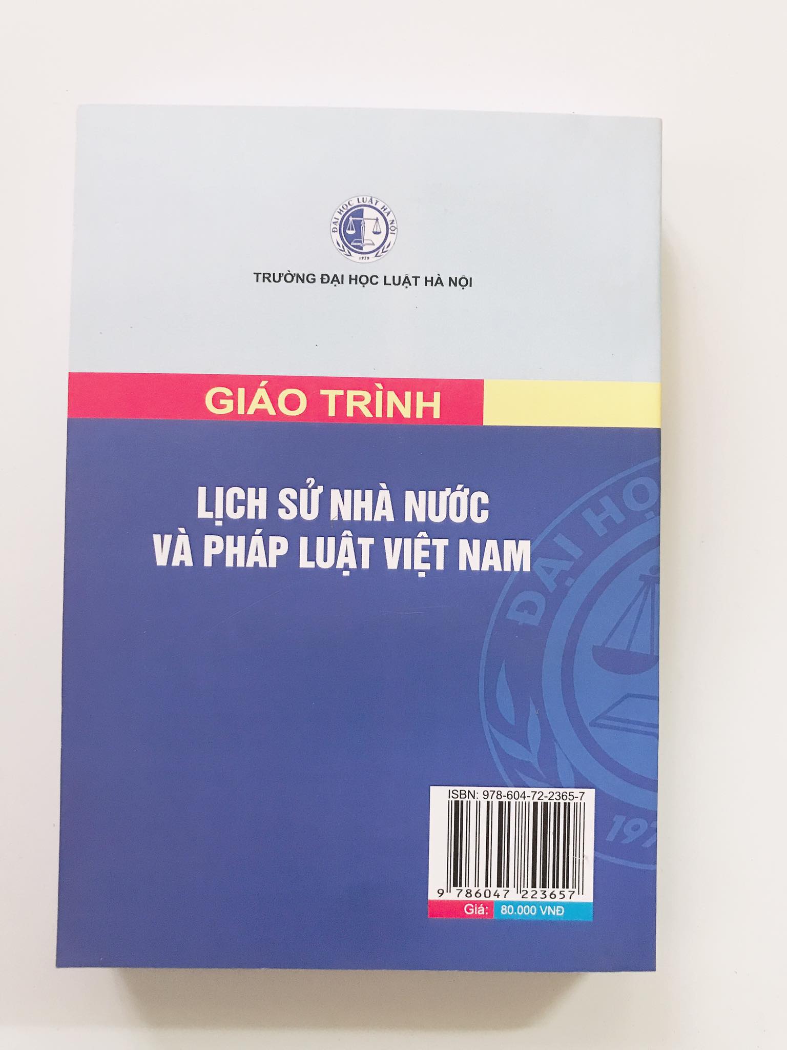 Sách - Giáo trình lịch sử nhà nước và pháp luật Việt Nam