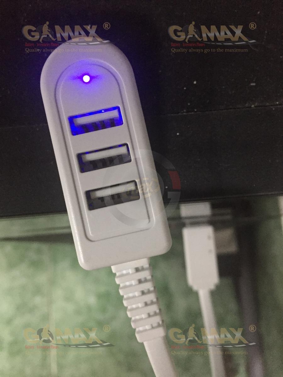 Cáp chia 3 cổng sạc usb