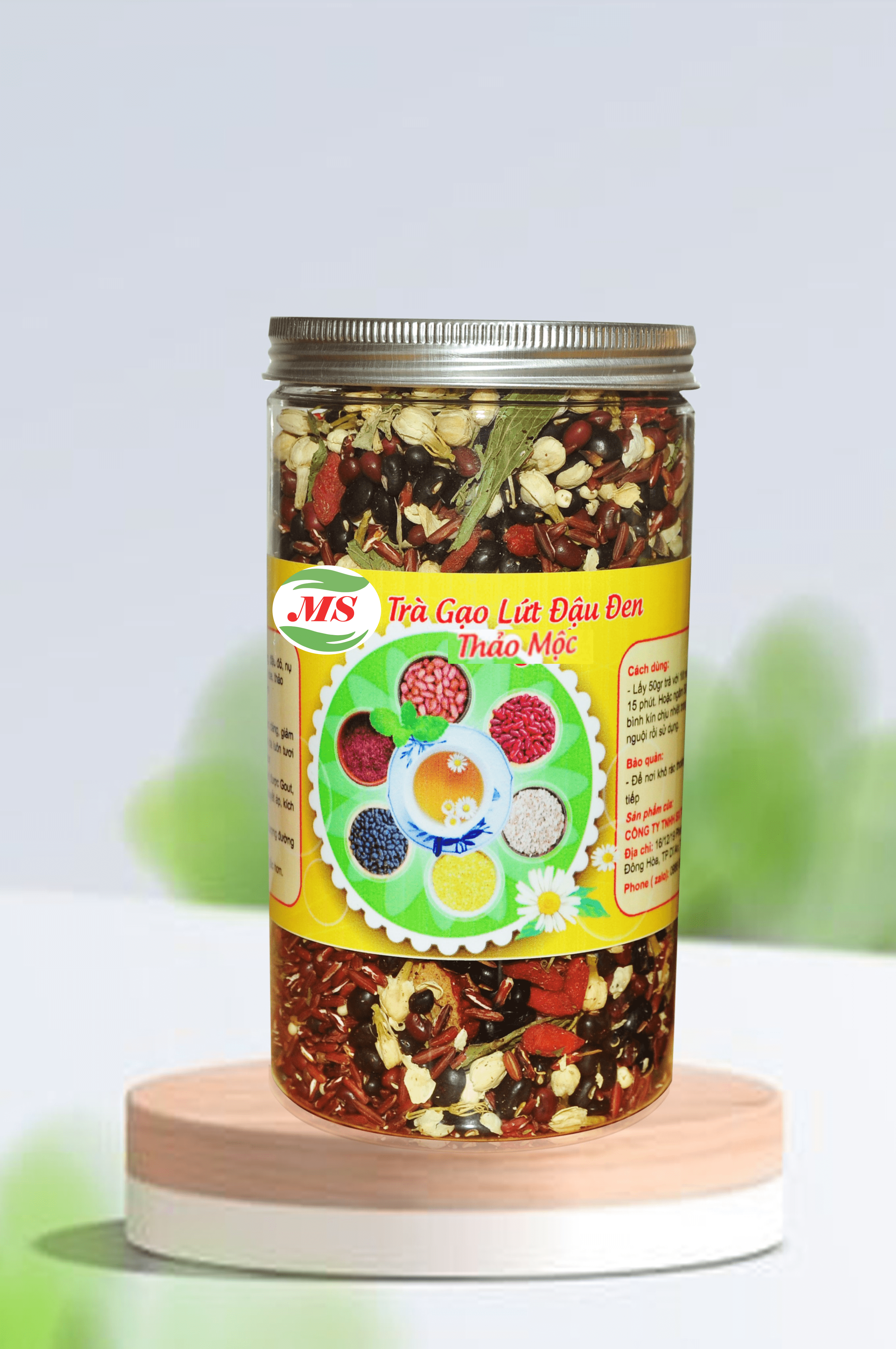 Trà gạo lứt đậu đen MS  - Thanh nhiệt, Mát gan, Lợi sữa, Cải thiện giấc ngủ