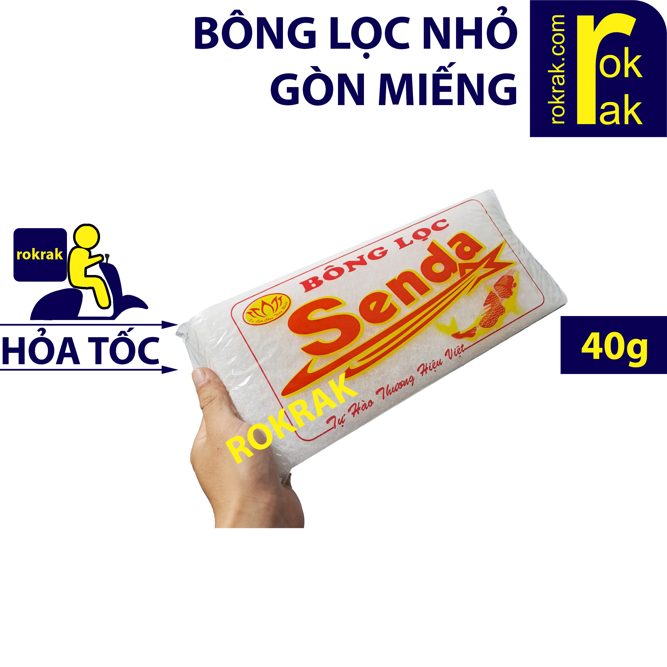 [HCM]Bông gòn trắng lọc nước cho hồ cá cảnh và bể thủy sinh