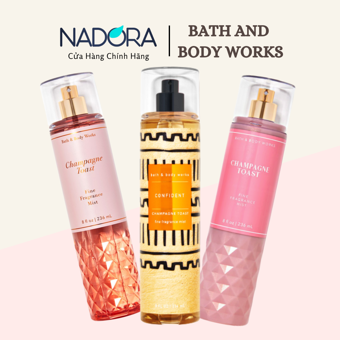 [HCM]Xịt Toàn Thân Bath and Body Works Fine – Cham.pagne Toast Body Mist (236ml)