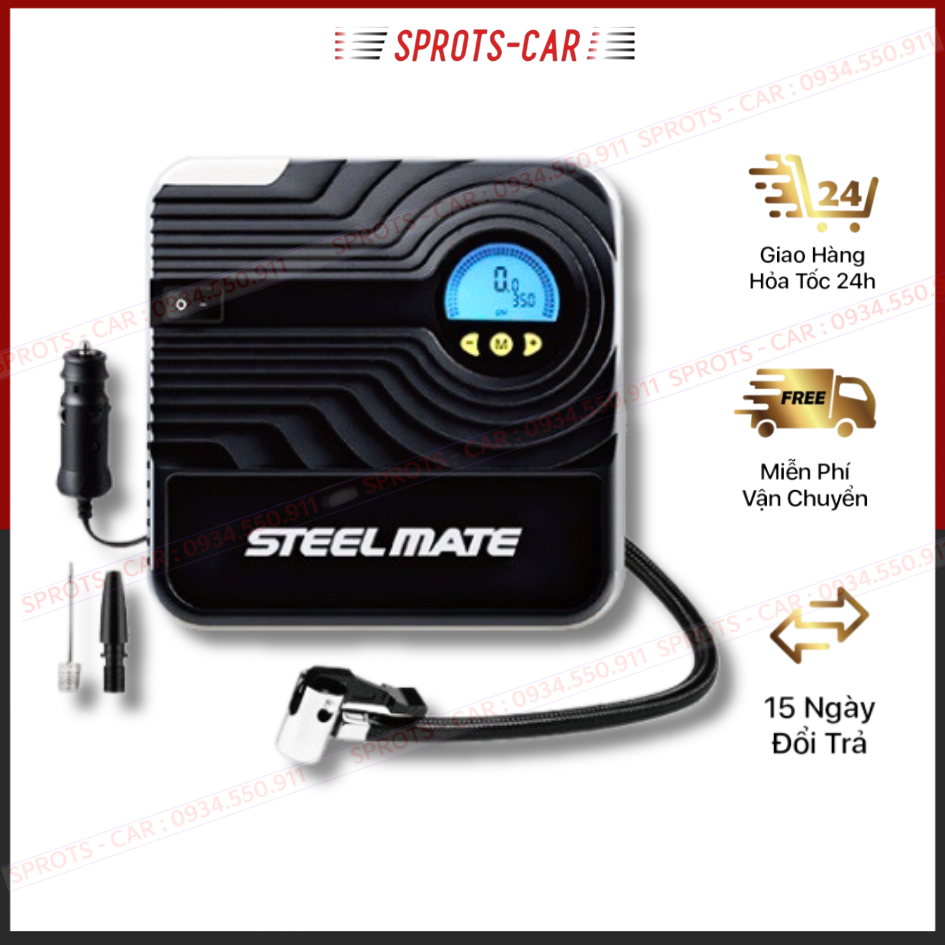 Bơm Ô Tô Mini Tự động ngắt Steelmate P05 chính hãng