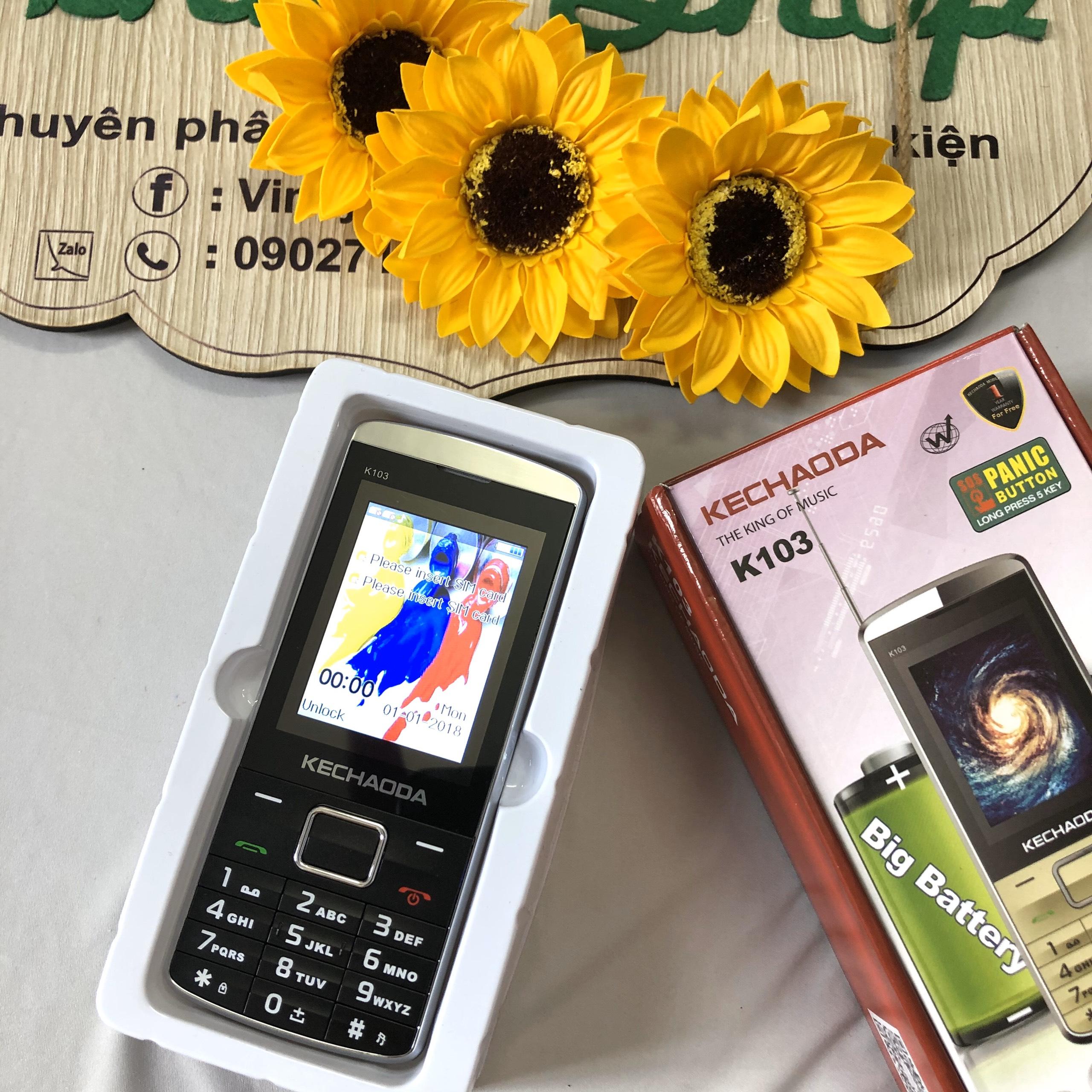 Điện Thoại 2 sim Kechaoda K103 loa to, sóng khỏe Bảo hành 12 tháng