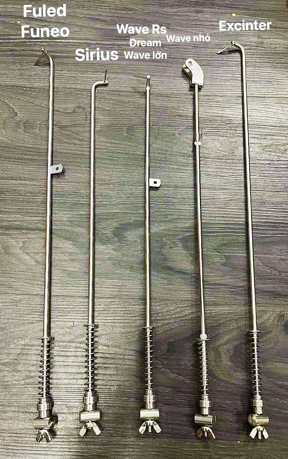 Đũa Thắng Inox 304 Cho Wave Các Đời Siêu Bóng Không Gỉ (Wave NhỏFu MậpSirius..)