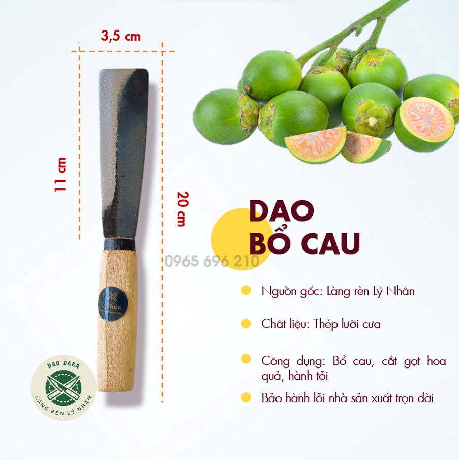 Dao bổ cau - cắt gọt cực sắc bén