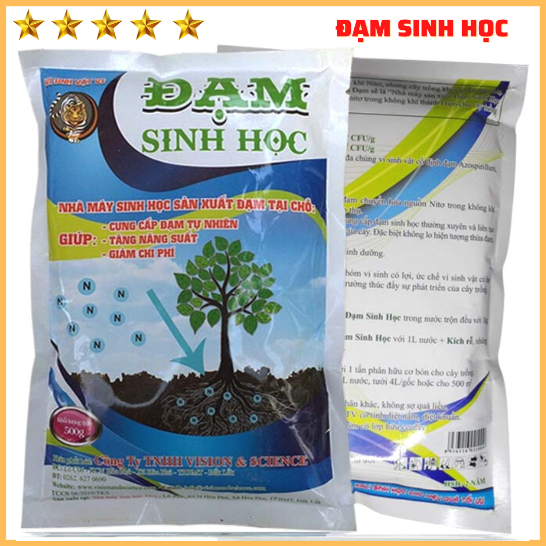ĐẠM SINH HỌC: Cố Định Đạm, Phân Giải Hữu Cơ, Chuyển Hóa Dinh Dưỡng - Gói 500ml