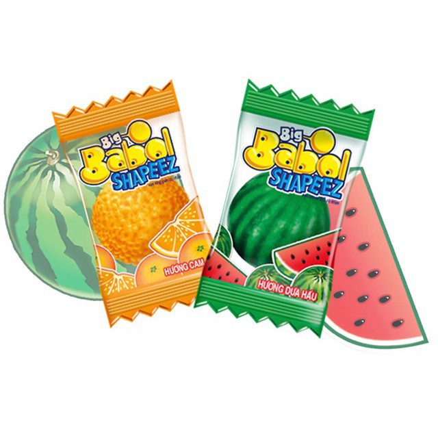 Kẹo cao su dưa hấu bigbabol gói 60viên