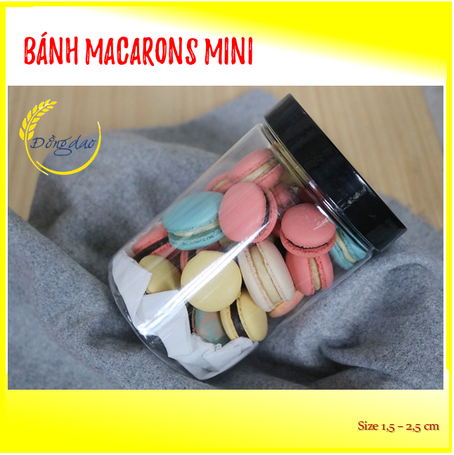 Bánh macarons mini I bánh hạnh nhân mix màu ngẫu nhiên/ macaron mini