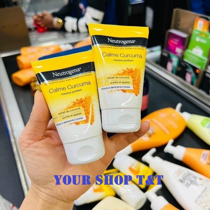 Mặt nạ tinh chất nghệ Neutrogena Calme giúp sáng da, se khít lỗ chân lông, mờ thâm, kháng mụn 50ml