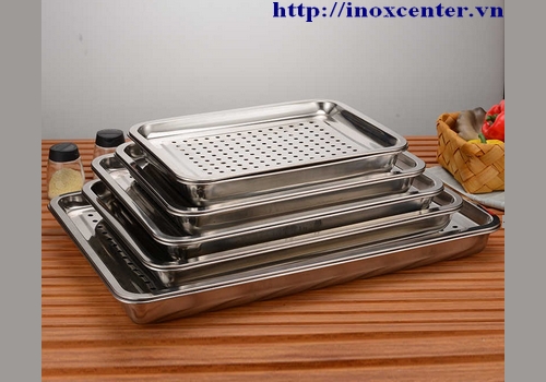 Mâm úp ly nước Inoxcenter83- Khay đựng ly inox, Khay úp ly, Kệ úp chén, Khay úp tách