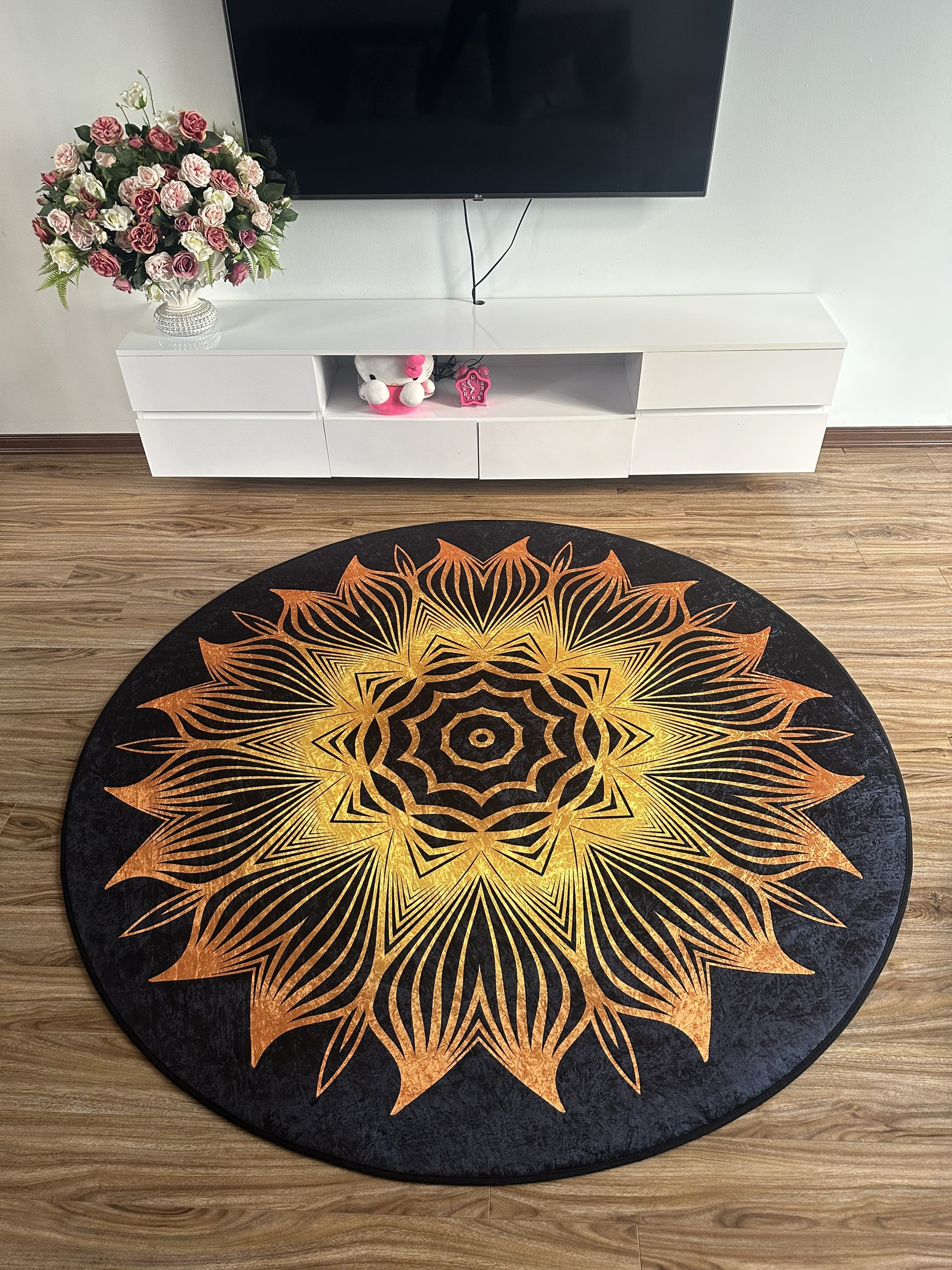 Thảm yoga tròn 1,8m Kèm túi
