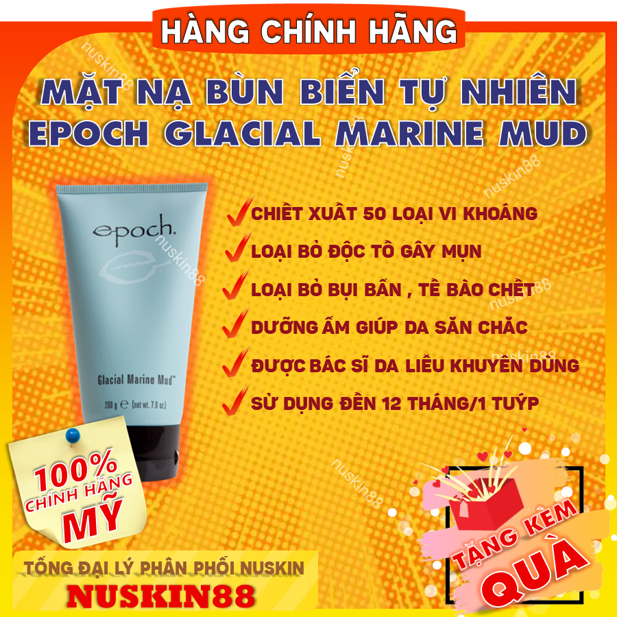 Mặt Nạ Bùn Khoáng Chất Nuskin Epoch Glacial Marine Mud - Lọc sạch bụi bẩn - Làm sáng da - Nuôi dưỡng làn da khỏe mạnh - Nuskin - Nuskin 88 - Mỹ phẩm Nuskin chính hãng