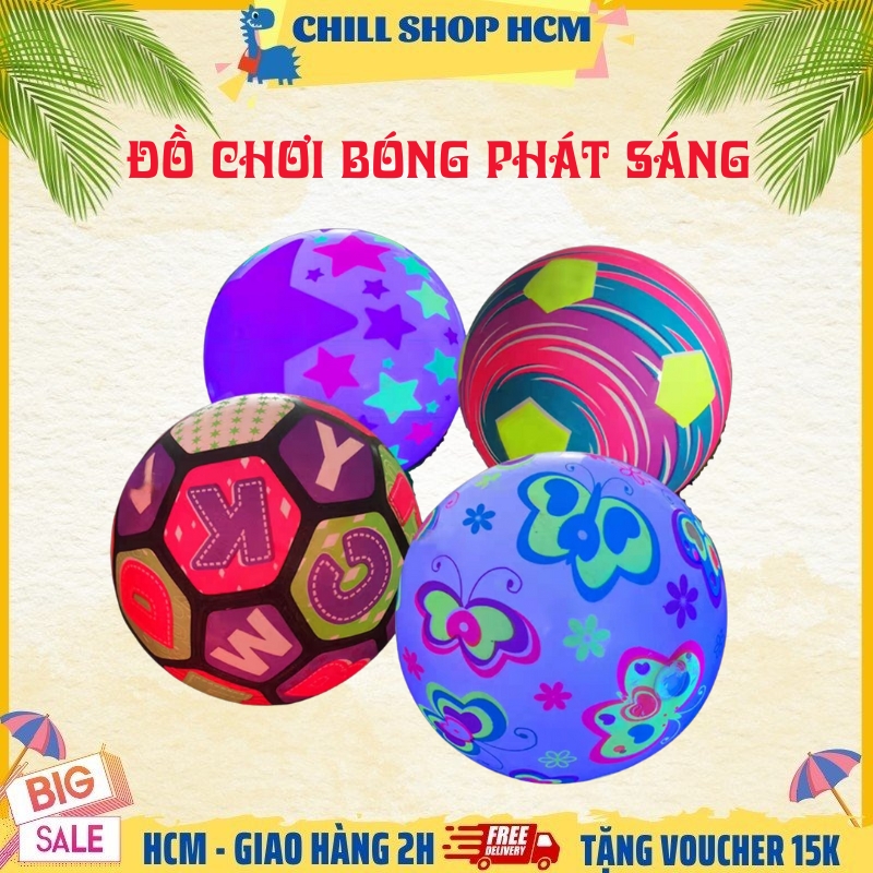 Đồ chơi bóng phát sángbóng bơm hơi dạ quang phát sáng cho bé vui chơi trung thu