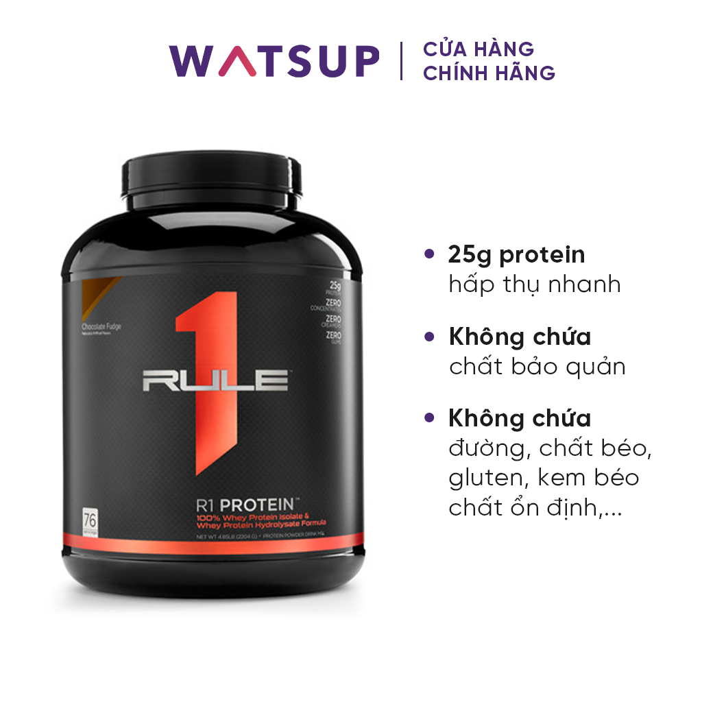 Rule 1 Isolate Hydrolysate sữa tăng cơ giảm mỡ 76 lần dùng